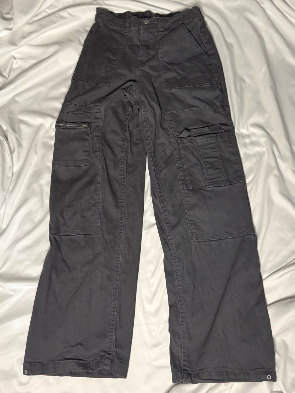 Men's Gray Cargo Pants - Utility Workwear